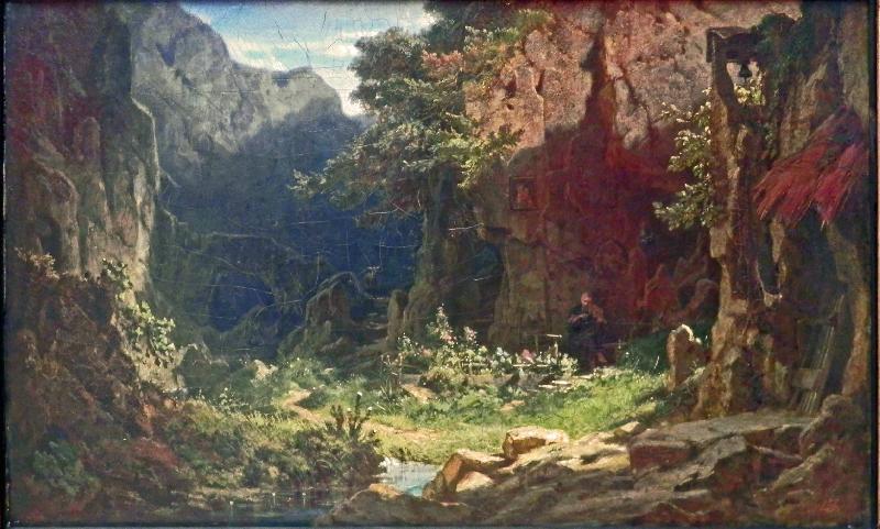 Carl Spitzweg Violine spielend Germany oil painting art